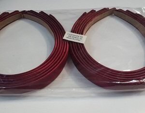 2 cm Saten Kaplı Bordo Rengi Taç 12 Adet 3241mp