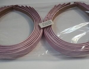 2 cm Saten Kaplı Pembe Renk Taç 12 Adet 3238mp