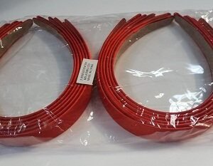 3 cm Saten Kaplı Kırmızı Renk Taç 12 Adet 3234mp