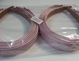 3 cm Saten Kaplı Pembe Taç 12 Adet 3230mp