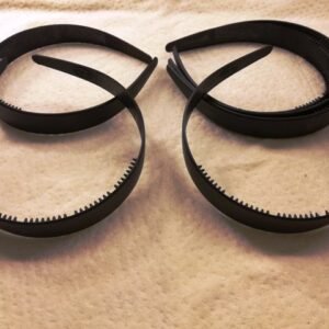 3 cm Siyah Plastik Taç 12 Adet 1438mp