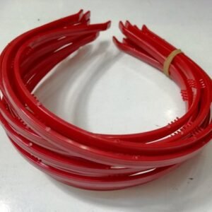 6 mm Taraklı Kırmızı Plastik Taç 12 Adet 1777mp