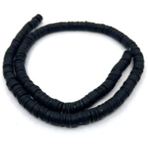 Fimo Boncuk 6 Mm Siyah Renk, Takı Malzemesi