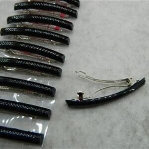 8 cm Siyah Otomatik Toka 12 Adet 2716mp