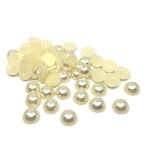 Yarım Inci Boncuk 8 Mm Krem Renk 100 Adet