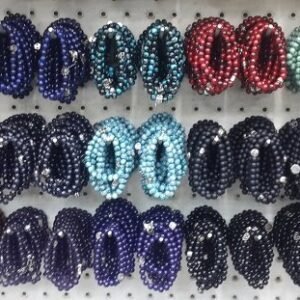 8 mm Cam Boncuk Bileklik Cesitleri 100 Adet 4234mp