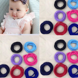 Bebek Lastik Sac Bandi 12 Adet (Pakette Tek Renk) 3537ib