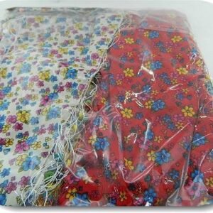 Ahsap Boncuklu Cicek Desenli Fular 12 Adet 4274tb