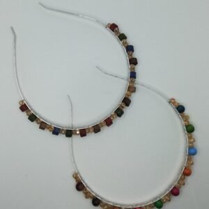 Ahsap Boncuklu Metal Tac 12 Adet 3997on