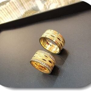 Altin Kaplama Alyans Yuzuk 12 Adet 471eb