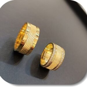 Altin Kaplama Alyans Yuzuk 12 Adet 460eb