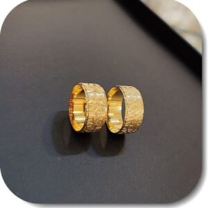 Altin Kaplama 8 mm Alyans Yuzuk 12 Adet 479eb