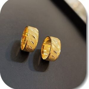 Altin Kaplama 8 mm Alyans Yuzuk 12 Adet 480eb