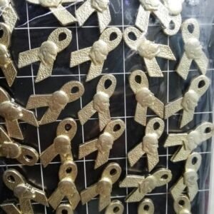 Altın Rengi Fiyonklu Atatürk Yaka Rozeti 30 Adet 1951mp