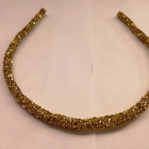 Altın Simli Kordonlu Metal Taç 2982mp