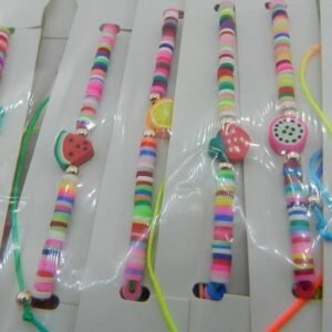 Asansorlu Fimo Boncuklu Bileklik 12 Adet 4497tb