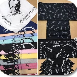 Ataturk Imza Bandana 12 Adet 7078mp