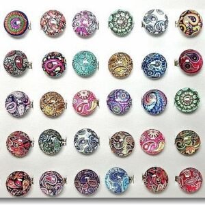 Ayarlanabilen Cam Desenli Yuzuk 100 Adet 9442kb