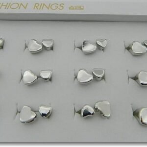 Ayarlanabilir Kalp Yuzuk 12 Adet 4085tb