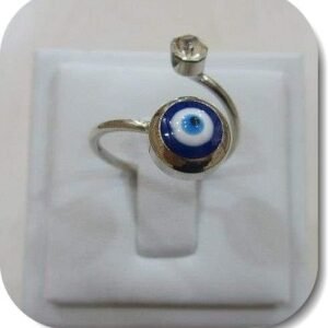 Ayarlanabilir Zirkon Tasli Nazar Pirinc Yuzuk 24 Adet 4056el