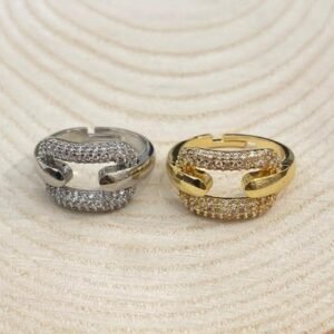 Ayarlanabilir Zirkon Tasli Yuzuk 2 Adet 2035ar