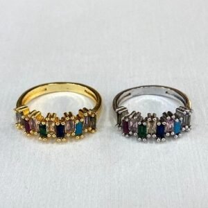 Ayarlanabilir Zirkon Tasli Yuzuk 2 Adet 2078ar