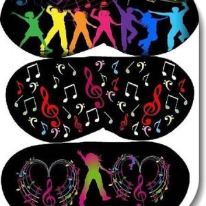 Baskili Desenli Uyku Goz Bandi 12 Adet 3445ib