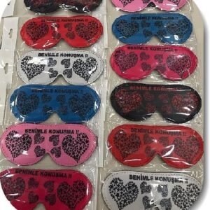 Baskili Kalpli Uyku Goz Bandi 12 Adet 3444ib