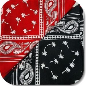 Baskili Sac Bandana 12 Adet 3782an