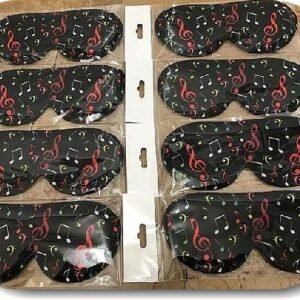 Muzik Notasi Baskili Uyku Goz Bandi 12 Adet 3443ib