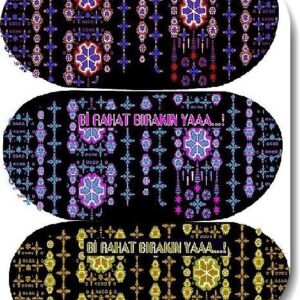 Baskili Uyku Goz Bandi 12 Adet 3438ib