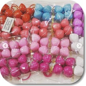 Boncuklu Cocuk Lastik Toka 20 Cift 5923mp