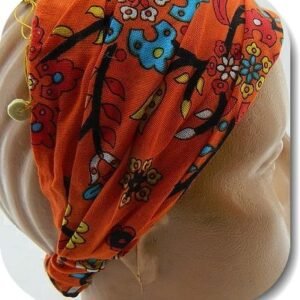 Boncuklu Oyali Cicek Desenli Parasut Sac Bandi 12 Adet 4271tb