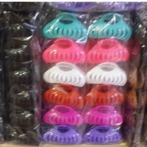 Büyük Boy İstiridye Mandal Toka (3 Renk) 12 Adet 3666mp