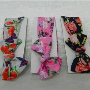 Çiçek Desenli Saç Bandı 12 Adet 3175mp