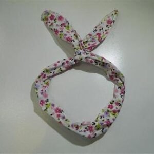 Çiçek Desenli Telli Saç Bandı 12 Adet 2383mp