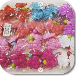 Cicek Figurlu Cocuk Lastik Toka 20 Cift 5922mp