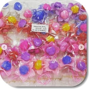 Cicek Figurlu Cocuk Lastik Toka 20 Cift 5938mp