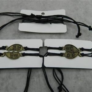 Çiftli Kalpli Arkadaş Bileklik 12 Adet 2731mp