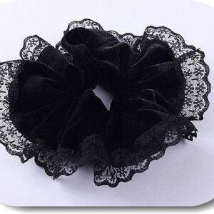 Dantelli Siyah Simit Toka 12 Adet 1278kb