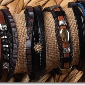 Deri Erkek Bileklik 10 Adet 3084kb