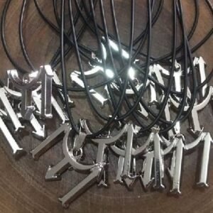 Deri Ipli Metal IYI Sallantili Kolye 12 Adet 3555ub