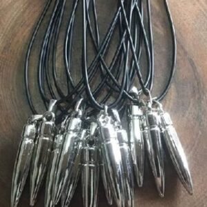 Deri Ipli Metal Kursun Sallantili Kolye 12 Adet 3534ub