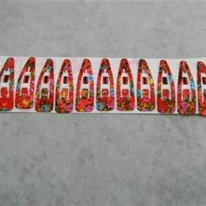 Desenli 7 cm Çelik Çıtçıt Toka 12 Adet 2723mp