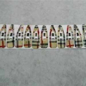 Desenli 7 cm Çelik Çıtçıt Toka 12 Adet 2726mp