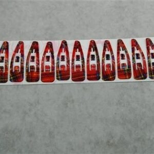 Desenli 7 cm Çelik Çıtçıt Toka 12 Adet 2727mp