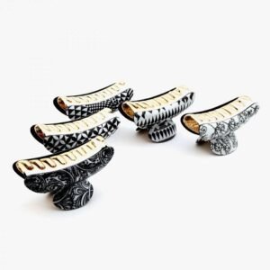 Desenli Akrilik Mandal Toka 12 Adet 9320cb