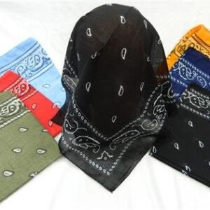 Desenli Baskili Bandana 12 Adet 5489mp