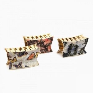 Desenli Kucuk Boy Mandal Toka 12 Adet 9273cz