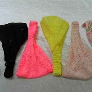 Desenli Kumaş Paraşüt Saç Bandı Bandana 12 Adet 7947as